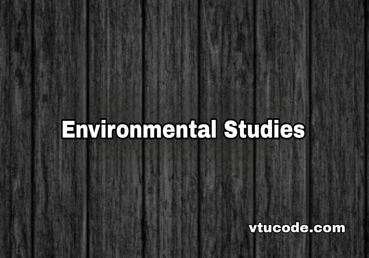 Environmental Studies 21CIV57