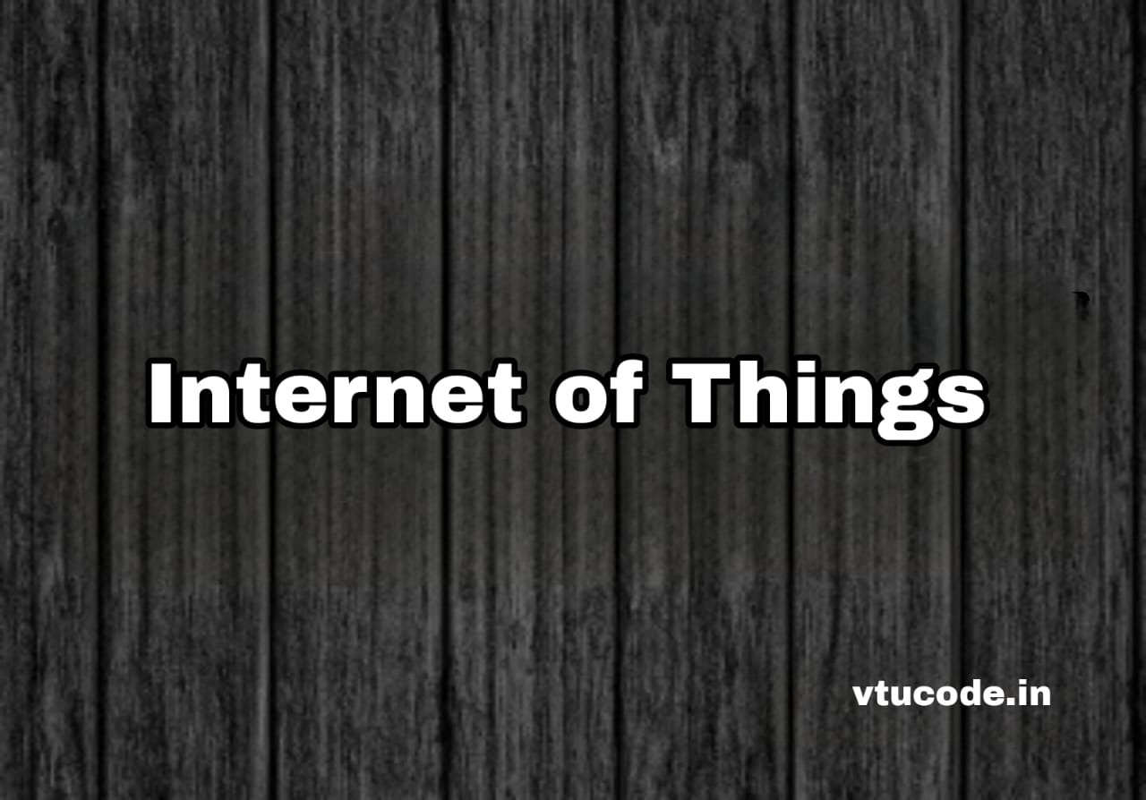 Internet of Things 21CS735